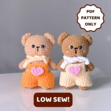 LOW SEW - Bibi Bear Crochet Pattern - PDF Pattern Only